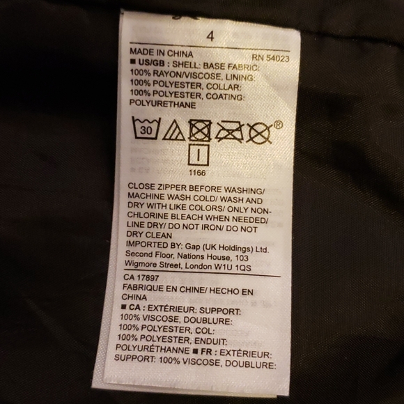 Gap vegan leather jackets - Picture 7 of 9